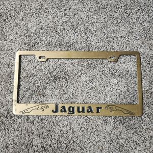 Vintage Jaguar License Plate Frame